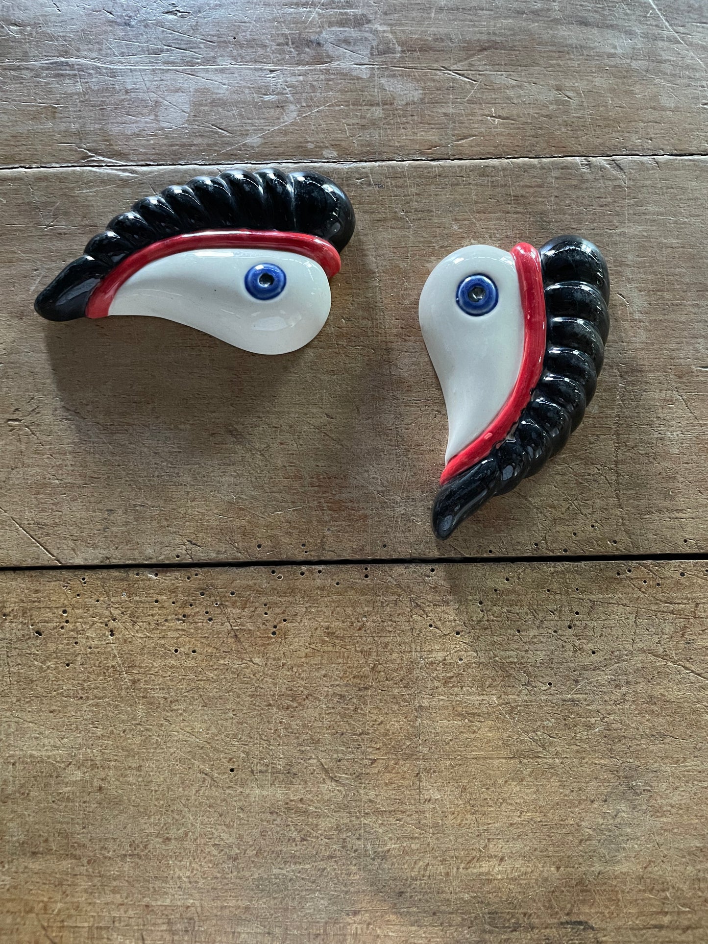 Vintage Ceramic Eye Object Wall Art