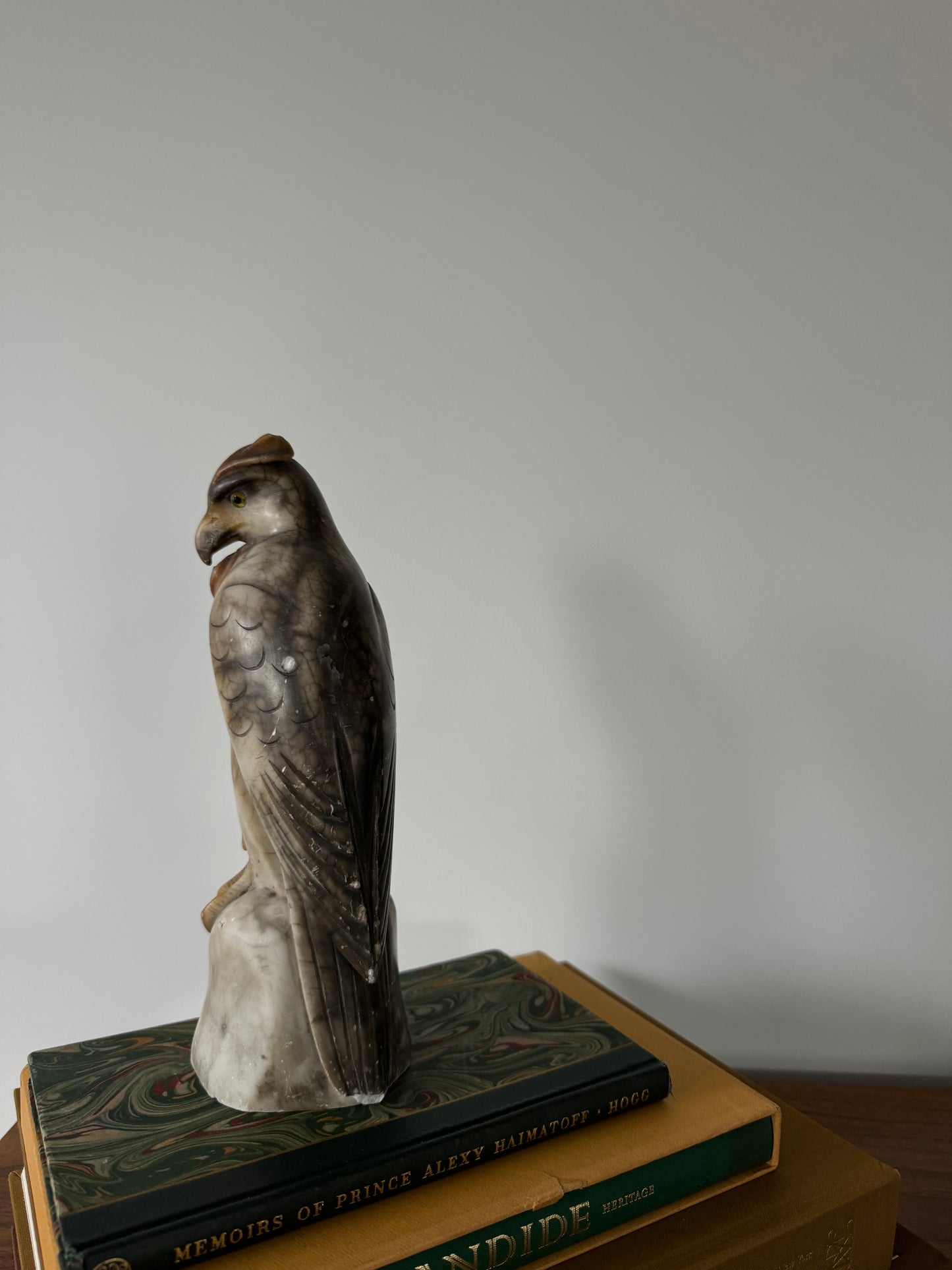 Hand Carved Alabaster Owl