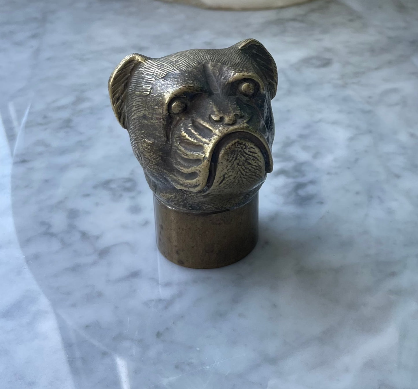 Bronze Bulldog Car Mascot ca. 1930's