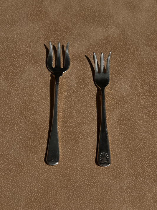 Silver-plated Hors d'Oeuvres Forks - Set of 2